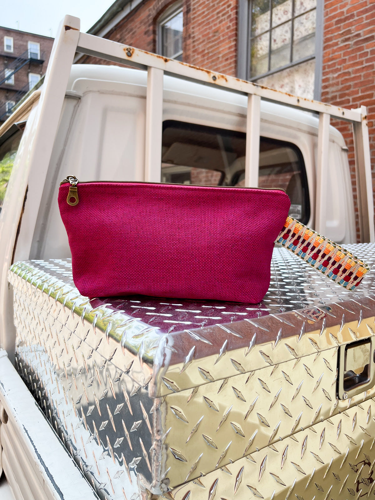 Magenta clutch online bag